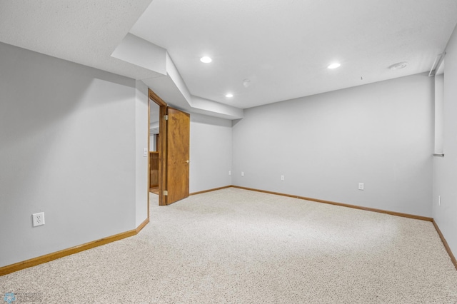 1301 5th Ave N, Moorhead, MN 56560 - finished below grade area featuring carpet flooring and recessed lighting