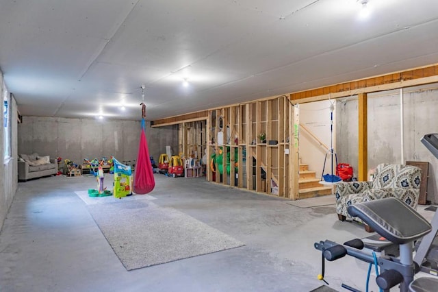 882 Redmond Dr, Carver, MN 55315 - unfinished below grade area with stairway