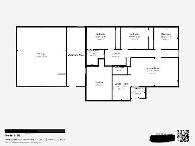401 5th St NE, Barnesville, MN 56514 - property floor plan