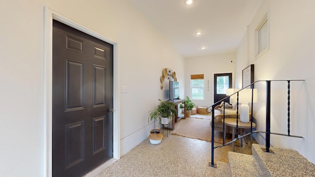 401 5th St NE, Barnesville, MN 56514 - foyer with baseboards and recessed lighting