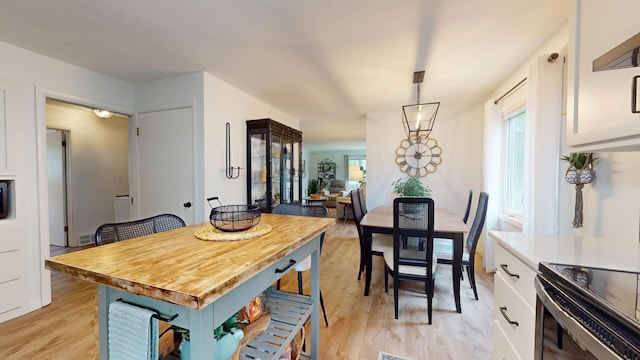 401 5th St NE, Barnesville, MN 56514 - dining space featuring light wood-type flooring