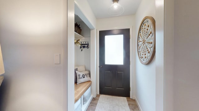401 5th St NE, Barnesville, MN 56514 - mudroom with light wood-style floors and baseboards