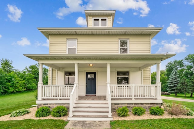 18160 Echo Ave, Faribault, MN 55021 - traditional style home with covered porch and a front yard