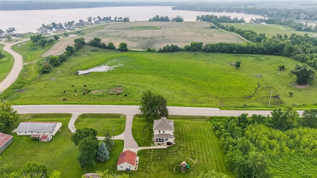 18160 Echo Ave, Faribault, MN 55021 - aerial view of sparsely populated area featuring a large body of water