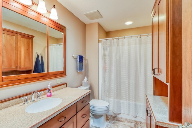 1204 20th Ave S, Moorhead, MN 56560 - bathroom with vanity and a shower with shower curtain