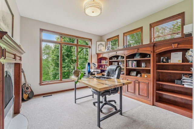 3287 Norcrest Ave N, Baytown Twp, MN 55082 - office featuring light colored carpet and baseboards
