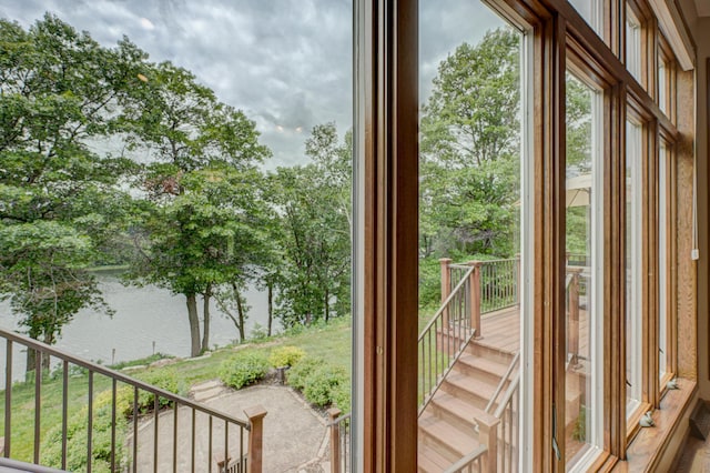 1994 80th St, Somerset, WI 54025 - doorway to outside with a water view