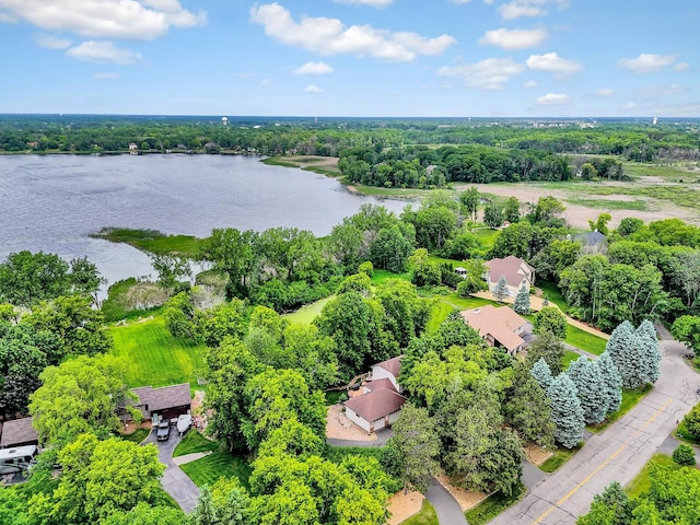 6033 Sargent Ct N, Lino Lakes, MN 55110 - aerial view of a large body of water and a tree filled landscape
