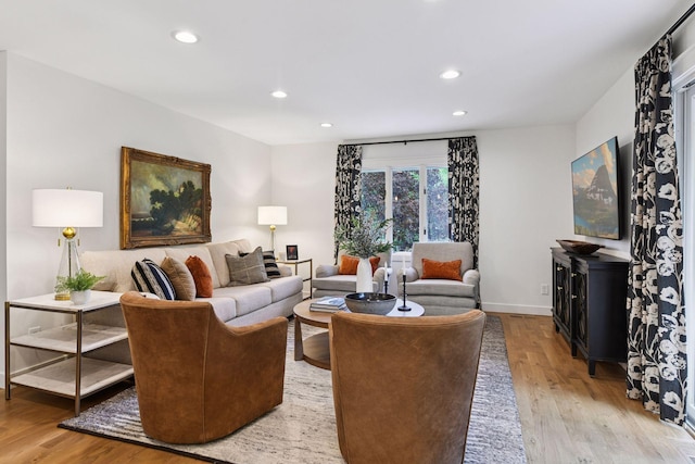 3930 Cottage Ln, Minnetonka, MN 55305 - living area featuring wood finished floors and recessed lighting