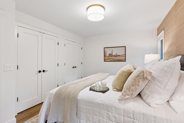3930 Cottage Ln, Minnetonka, MN 55305 - bedroom with multiple closets and wood finished floors
