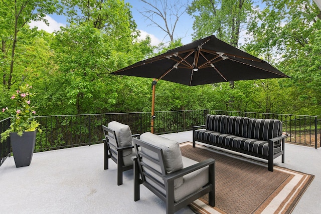 3930 Cottage Ln, Minnetonka, MN 55305 - view of patio / terrace with an outdoor living space