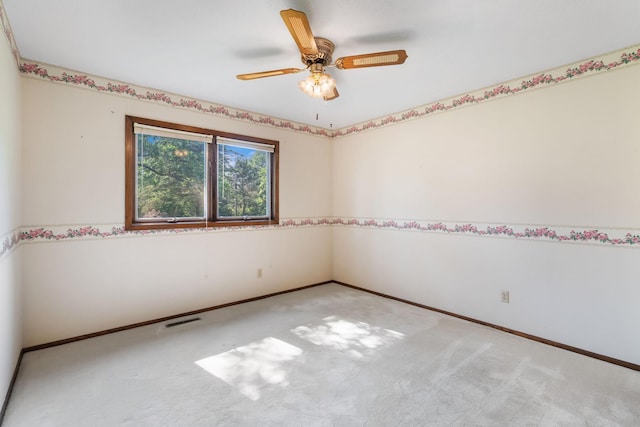 17855 Round Lake Blvd NW, Andover, MN 55304 - carpeted empty room featuring baseboards and ceiling fan