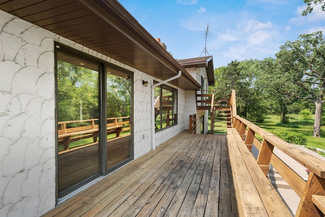 17855 Round Lake Blvd NW, Andover, MN 55304 - view of wooden terrace