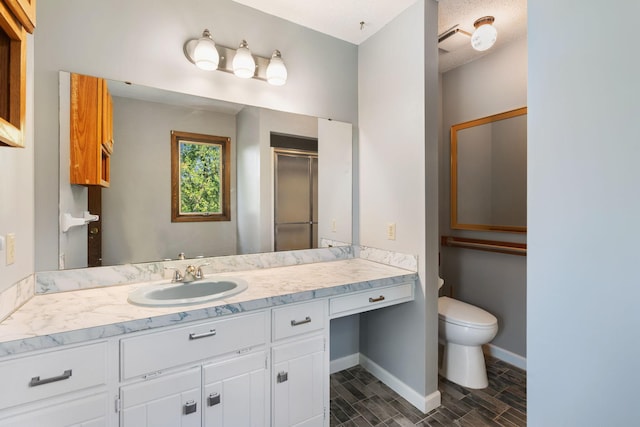 17855 Round Lake Blvd NW, Andover, MN 55304 - bathroom with vanity and a shower stall