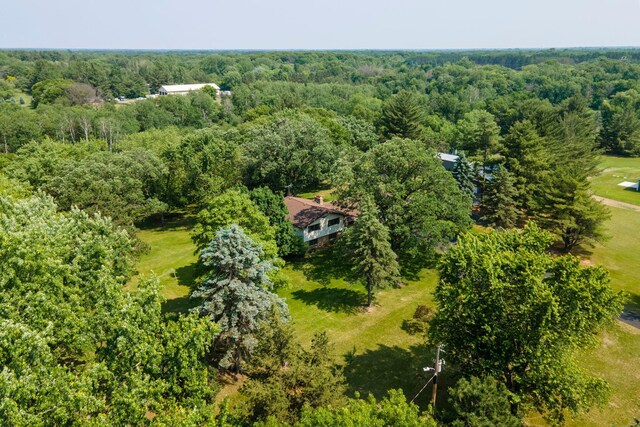 17855 Round Lake Blvd NW, Andover, MN 55304 - bird's eye view of a heavily wooded area
