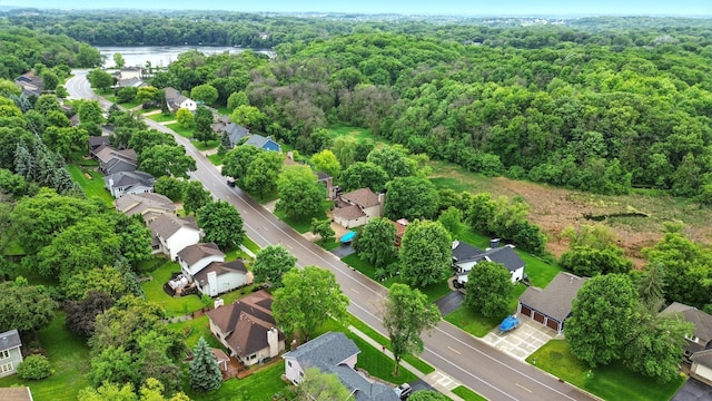 6855 Timber Crest Dr, Maple Grove, MN 55311 - aerial perspective of suburban area with a heavily wooded area