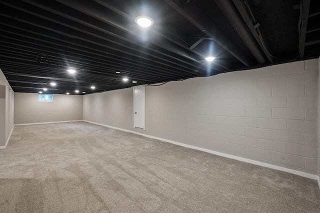 17900 Weaver Lake Dr, Maple Grove, MN 55311 - below grade area with carpet flooring