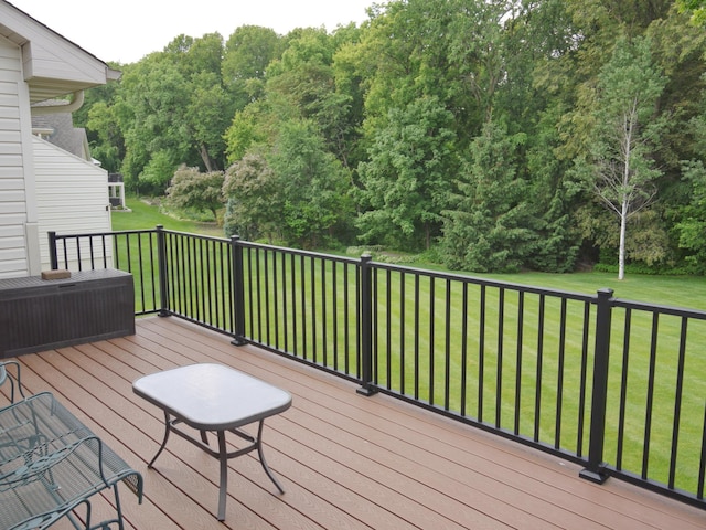 17098 Pheasant Meadow Ln SW, Prior Lake, MN 55372 - wooden terrace featuring a yard