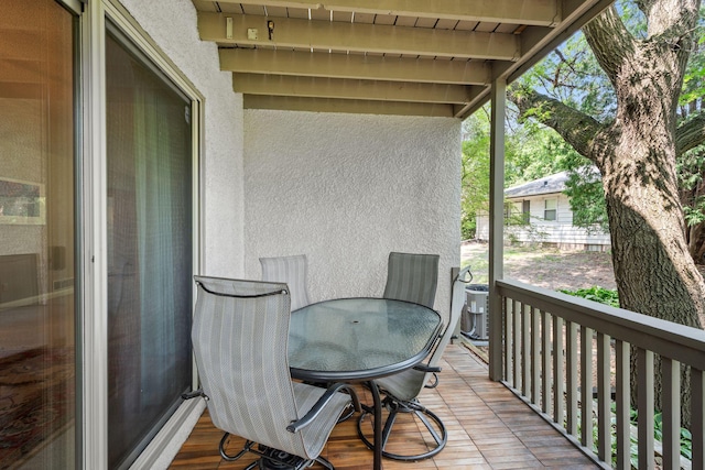 3440 Glenarden Rd, Arden Hills, MN 55112 - balcony with outdoor dining area