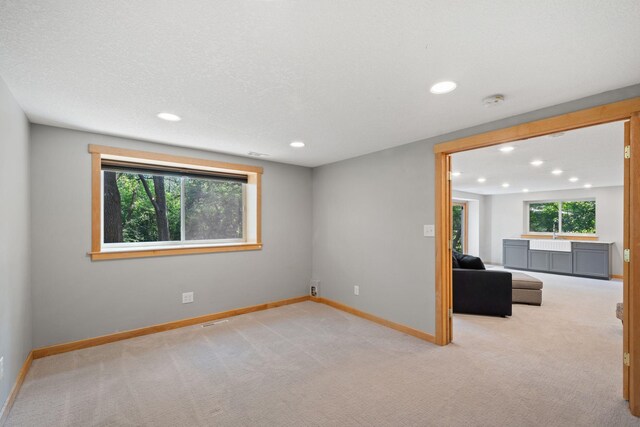 3440 Glenarden Rd, Arden Hills, MN 55112 - carpeted empty room with recessed lighting