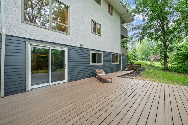 3440 Glenarden Rd, Arden Hills, MN 55112 - view of wooden terrace