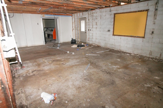 641 Forest Ave, Albany, MN 56307 - unfinished basement featuring concrete block wall