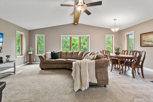 8165 240th St W, Eureka Twp, MN 55044 - living room featuring plenty of natural light, baseboards, and a ceiling fan