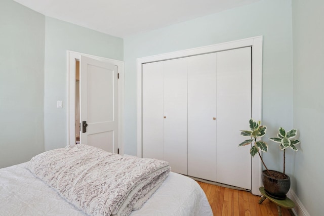 3229 Fremont Ave S, Minneapolis, MN 55408 - bedroom featuring light wood finished floors and a closet
