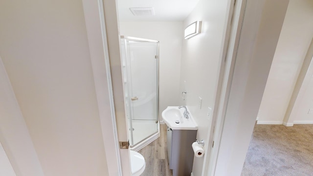 112 2nd St, Kiester, MN 56051 - full bath with a shower stall and vanity