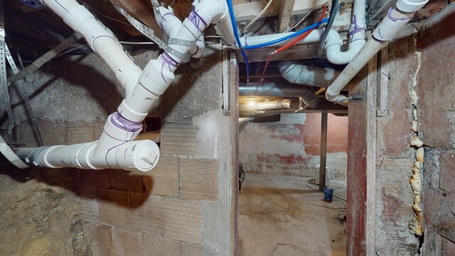 112 2nd St, Kiester, MN 56051 - view of unfinished basement