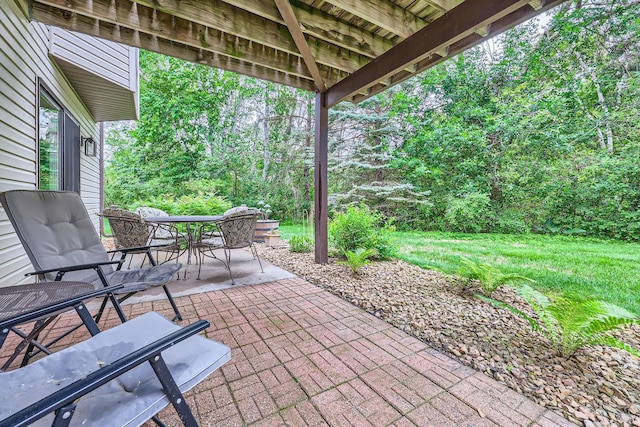 5691 Birch Trl, Shoreview, MN 55126 - view of patio with outdoor dining area