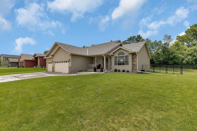 823 Morningside Loop, Saint Joseph, MN 56374 - single story home featuring an attached garage, a porch, concrete driveway, and roof with shingles