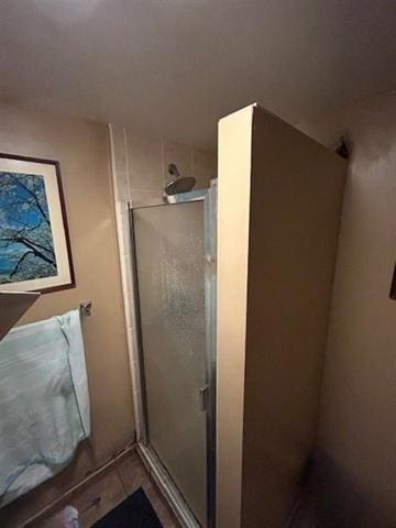 31074 State Highway 65, Greenway Twp, MN 55775 - full bath with a stall shower and tile patterned flooring