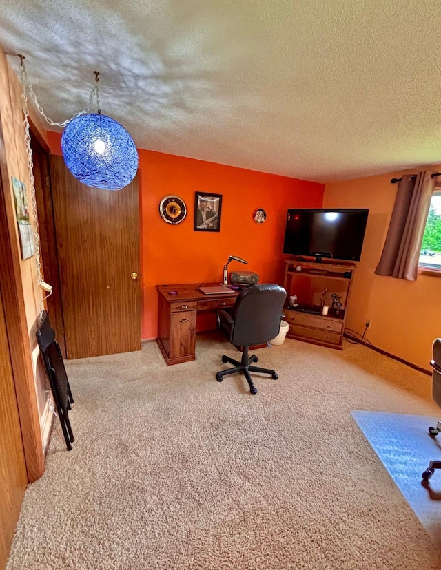 4488 Konieska Rd, Moose Lake, MN 55767 - carpeted office space with a textured ceiling