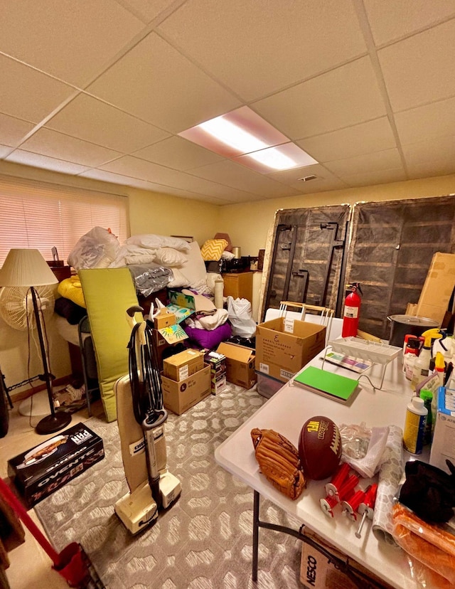 4488 Konieska Rd, Moose Lake, MN 55767 - finished basement featuring a drop ceiling and carpet flooring