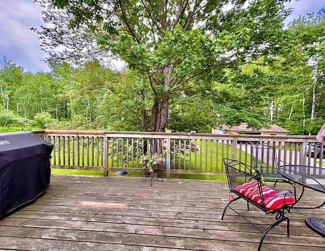 4488 Konieska Rd, Moose Lake, MN 55767 - view of wooden deck