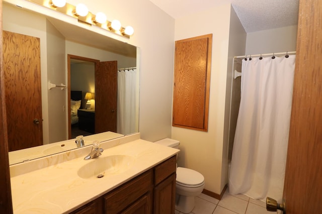 7971 Upper 145th St W, Apple Valley, MN 55124 - bathroom with tile patterned floors, vanity, and a shower with shower curtain