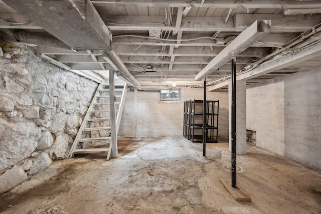 2256 40th Ave Unit X, East Farmington, WI 54020 - below grade area featuring stairs
