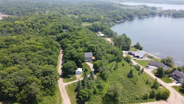 32813 Whispering Springs Loop, Erhard, MN 56534 - drone / aerial view of a forest and a large body of water