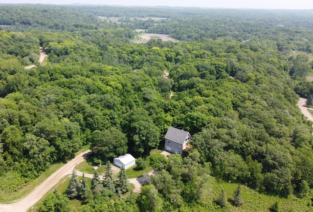 32813 Whispering Springs Loop, Erhard, MN 56534 - bird's eye view of a heavily wooded area