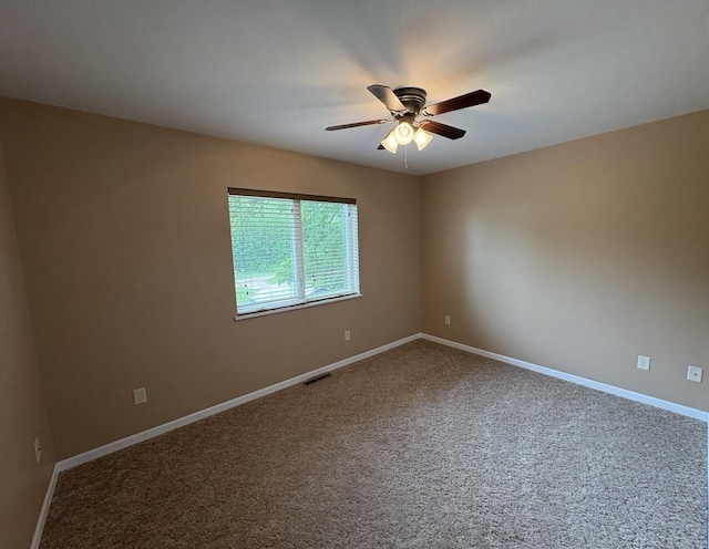 32813 Whispering Springs Loop, Erhard, MN 56534 - spare room featuring a ceiling fan and carpet
