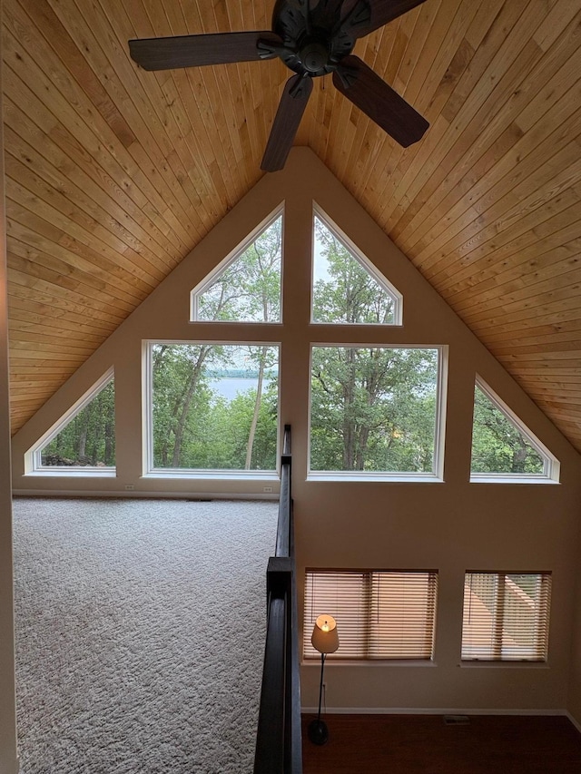 32813 Whispering Springs Loop, Erhard, MN 56534 - detailed view of ceiling fan and wooden ceiling