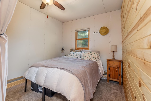 6076 Wynne Ridge Rd, White Twp, MN 55705 - bedroom featuring carpet flooring and ceiling fan