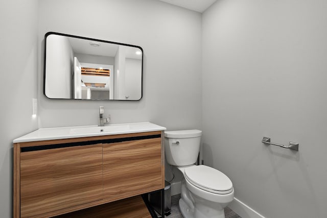 15827 Ethan Trl N, Hugo, MN 55038 - half bathroom featuring toilet, vanity, and baseboards