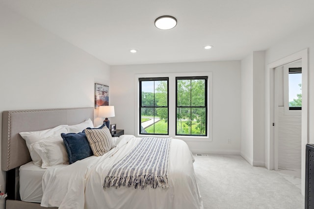 9743 Frontier Ln, Lakeville, MN 55044 - bedroom with multiple windows, carpet, and recessed lighting