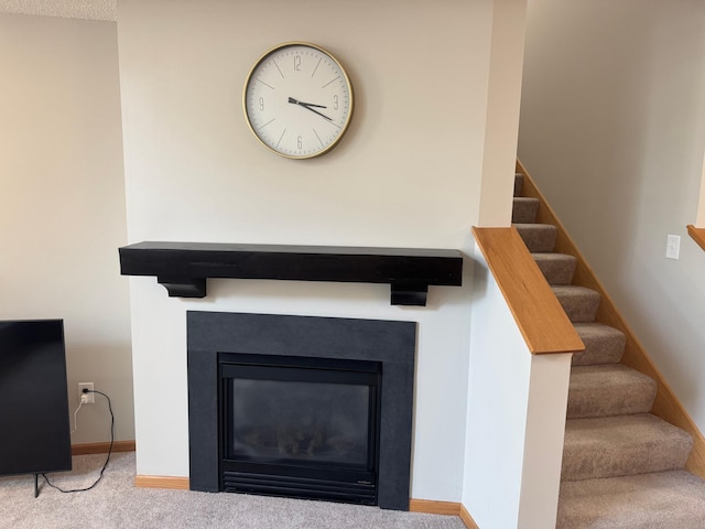 13622 Partridge Cir NW, Andover, MN 55304 - detailed view of carpet and a glass covered fireplace