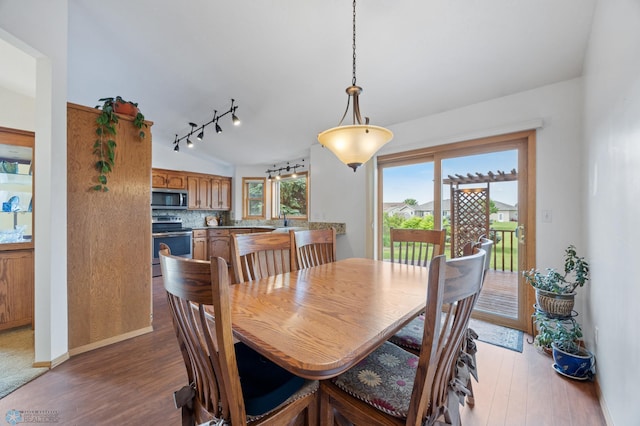 3306 26th Ave S, Fargo, ND 58103 - dining space with track lighting and light wood finished floors