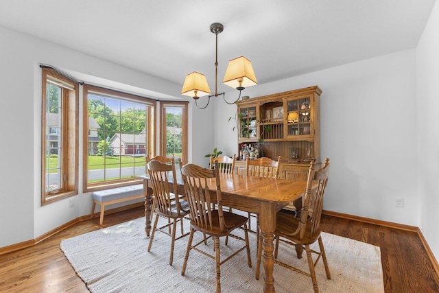13870 Daphne Ln, Rosemount, MN 55068 - dining space with baseboards and wood finished floors