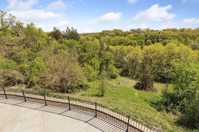 10481 Bluff Rd, Eden Prairie, MN 55347 - view of patio / terrace featuring a view of trees