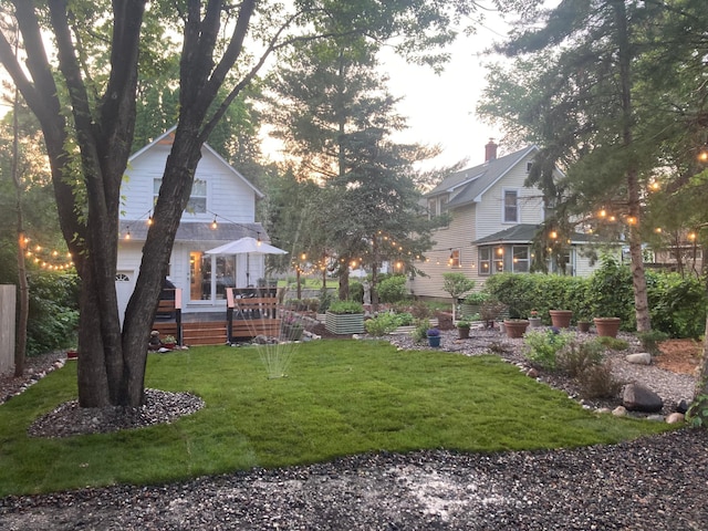 2168 Centerview Ln, Mound, MN 55364 - view of green lawn featuring a wooden deck